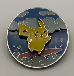 2021 Pokemon Celebrations Flying & Surfing Pikachu Pin - Official Pokemon - Image 1