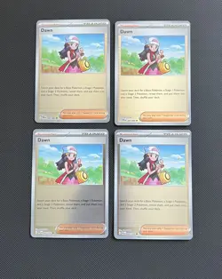 x4 Dawn 087/094 Reverse Holos ME02 Phantasmal Flames PFL - Pokemon TCG Playset - Image 1
