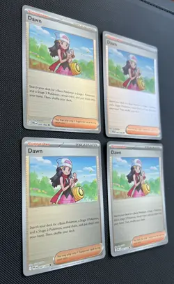 x4 Dawn 087/094 Reverse Holos ME02 Phantasmal Flames PFL - Pokemon TCG Playset - Image 2