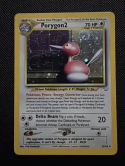 Carta Pokemon Porygon2 Holo 12/64 Neo Revelation Eng - Vintage - PL/LP - Image 1
