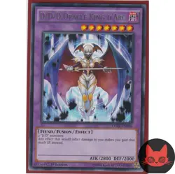 Yugioh D/D/D Oracle King d'Arc CORE-EN046 Rare 1st Edition NM - Image 1