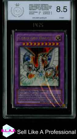 CYBER END-DRACHE YUGIOH CRV-DE036 2005 CYBERNETIC REV 1ST ULT RARE DE PGS 8,5 - Image 1