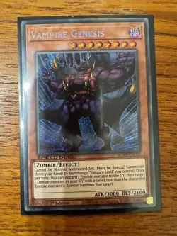 NM Vampire Genesis - SGX3-ENC01 - Secret Rare 1st Edition yugioh - Image 1