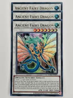 Yu Gi Oh - 3x LCKC-EN070 Ancient Fairy Dragon - Ultra Rare - Image 1