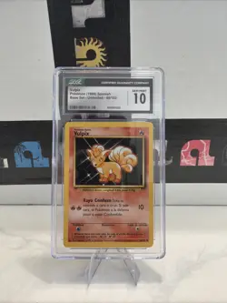 Vulpix Pokemon 1999 Spanish Base Set Card 68/102 CGC 10 - Image 1