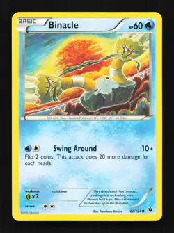 Binacle 22/124 LP Fates Collide English Pokemon Card TCG - Image 1