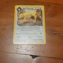 Dark Persian 42/82 Team Rocket Regular Common LP Vintage Pokemon Card 2000 - Image 1
