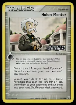 Pokemon Card - Holon Mentor Delta Species Stamped 93/113 Uncommon Reverse Holo - Image 1