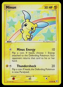 Pokemon Card - Minun Hidden Legends 67/101 Common - Image 1