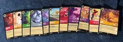 Disney Lorcana 1st First Chapter Card Lot Mint - Image 5