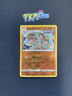 Pokemon TCG Dugtrio Chilling Reign 077/198 Reverse Holo Rare LP. - Image 1
