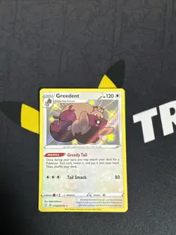 Pokemon Card Greedent SV100/SV122 Shining Fates Baby Shiny Vault Near Mint - Image 1