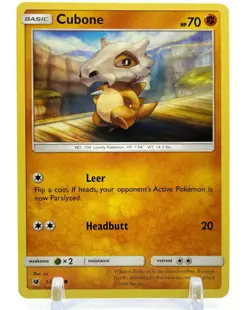Pokemon Sun & Moon Crimson Invasion 52/111 Cubone 4X Mint/NM 4 Cards Playset X4 - Image 2