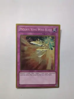 Phoenix Wing Wind Blast PGLD-EN070 1st Edition Gold Ultra Rare Yugioh Card - Image 1