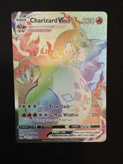 Pokemon TCG Charizard VMAX Rainbow Secret Rare Card 074/073 Champions Path - Image 3