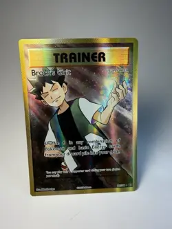 Pokemon TCG Evolutions Brock's Grit Holo Card 107/108 Full Art Ultra Rare - Image 1