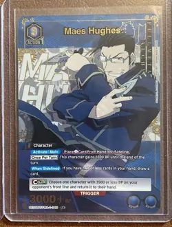 Union Arena Fullmetal Alchemist 5 Card Lot Of R SR & R* Maes Hughes UE09BT - Image 5