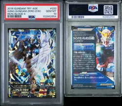 PSA10 TK4-020 Wing Gundam Zero (EW) Gundam Try Age Bandai Card - Image 3