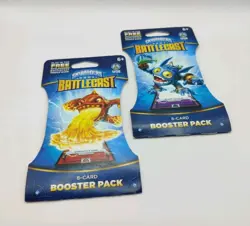 2 Skylanders Game Battlecast 8 Card Booster Packs Eruptor & Pop Fizz Covers New - Image 2