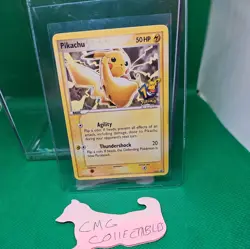 Pikachu 10th Anniversary Black Star Promo Card 012 2006 HP - Image 1