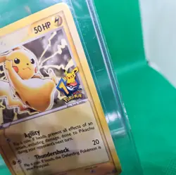 Pikachu 10th Anniversary Black Star Promo Card 012 2006 HP - Image 2