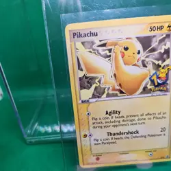 Pikachu 10th Anniversary Black Star Promo Card 012 2006 HP - Image 3