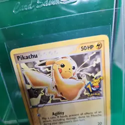 Pikachu 10th Anniversary Black Star Promo Card 012 2006 HP - Image 4