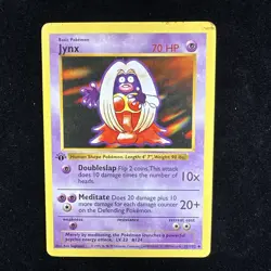 Jynx 031/102 Base Set Shadowless 1st Edition Uncommon Card Pokemon TCG WOTC - Image 1