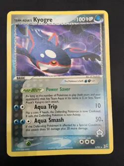 Pokemon TCG Cards Team Aqua's Kyogre 3/95 Team Magma vs Aqua Non-Holo Rare - Image 1
