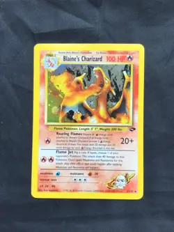 Pokemon Cards: Gym Challenge Rare Holo: Blaine's Charizard 2/132 - Image 1