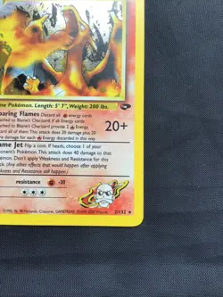 Pokemon Cards: Gym Challenge Rare Holo: Blaine's Charizard 2/132 - Image 5