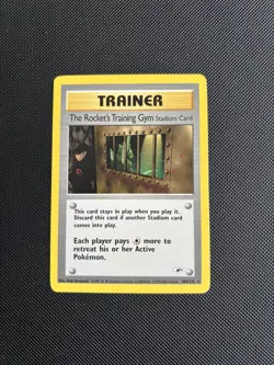Pokemon Card Gym Heroes The Rocket's Training Gym 104/132 WOTC - Image 1