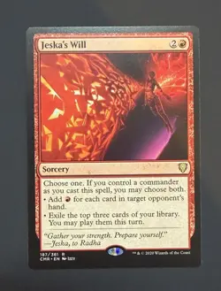 Jeska's Will NM Commander Legends Regular MTG - Image 1