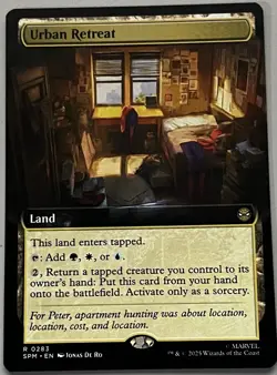 MTG Marvel’s Spider-Man Urban Retreat Land RARE REGULAR #0283 - Image 1