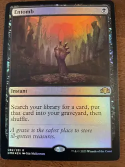 x1 Entomb - Foil R MTG Dominaria Remastered M/NM, English - Image 1