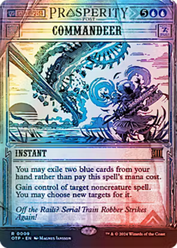 Commandeer 009 Outlaws of Thunder Junction Breaking News Showcase Foil MTG - Image 1