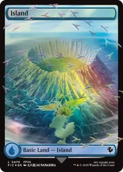 MTG Island (Chocobo Track Foil) FIC Land Foil #479 - Image 1