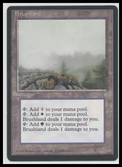 ???? MTG Brushland - Ice Age - Rare (Regular) - Image 1