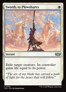 Swords to Plowshares NM MTG Tarkir: Dragonstorm TDM TDC Magic - Image 1