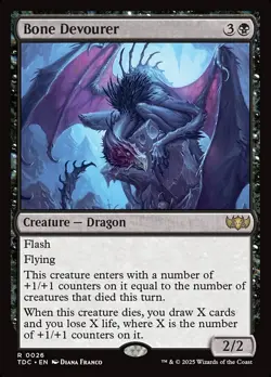 Bone Devourer NM MTG Tarkir: Dragonstorm TDM TDC Magic - Image 1