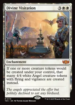 Divine Visitation NM MTG Tarkir: Dragonstorm TDM TDC Magic - Image 1