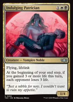 Indulging Patrician NM MTG Tarkir: Dragonstorm TDM TDC Magic - Image 1