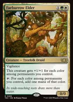 Faeburrow Elder NM MTG Tarkir: Dragonstorm TDM TDC Magic - Image 1
