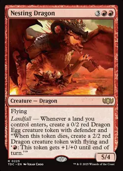 Nesting Dragon NM MTG Tarkir: Dragonstorm TDM TDC Magic - Image 1