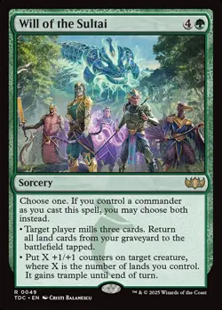 Will of the Sultai NM MTG Tarkir: Dragonstorm TDM TDC Magic - Image 1