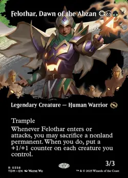 Felothar, Dawn of the Abzan (Borderless) NM MTG Tarkir: Dragonstorm TDM Magic - Image 1