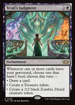 Teval's Judgement NM MTG Tarkir: Dragonstorm TDM TDC Magic - Image 1