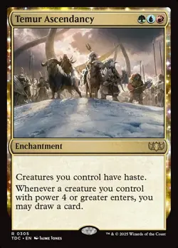Temur Ascendency NM MTG Tarkir: Dragonstorm TDM TDC Magic - Image 1