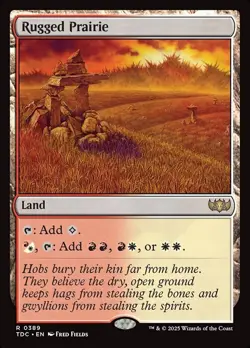 Rugged Prairie NM MTG Tarkir: Dragonstorm TDM TDC Magic - Image 1