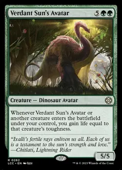 Verdant Sun's Avatar NM MTG The Lost Caverns of Ixalan LCI LCC Magic - Image 1